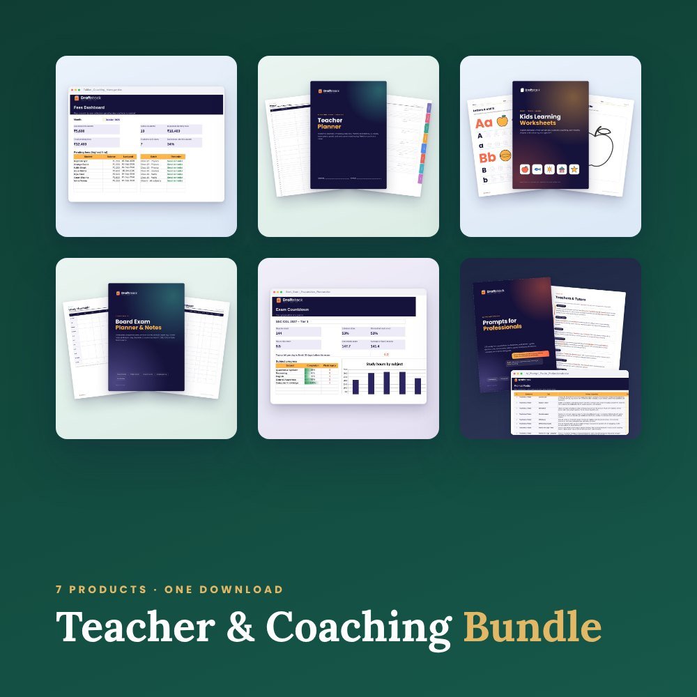 Teacher & Coaching Bundle (7 Products) – bundle preview