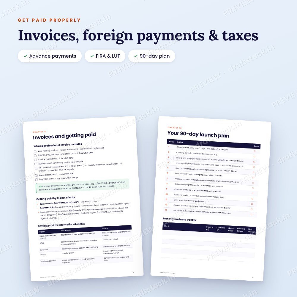 Freelancing in India: Find Clients, Price, Get Paid & File Tax (Ebook) – preview 3