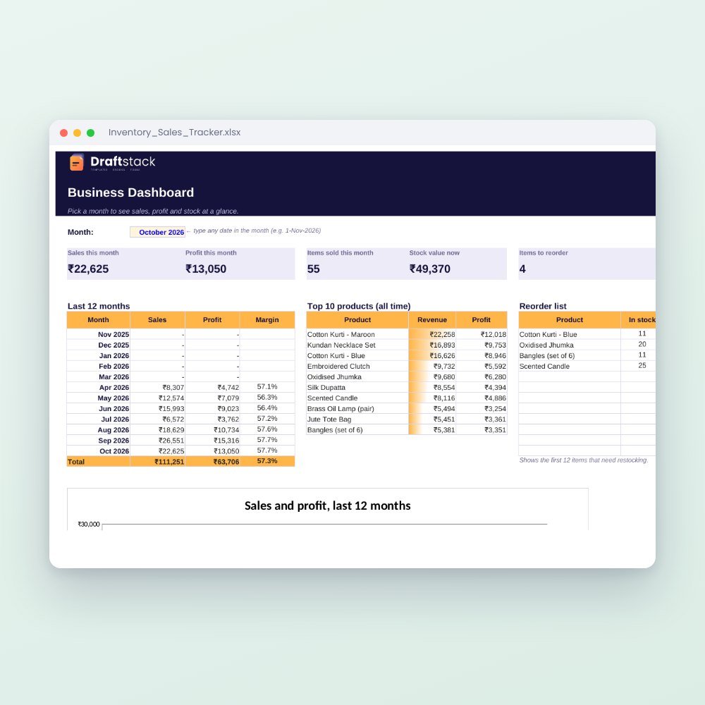Inventory & Sales Tracker for Small Business