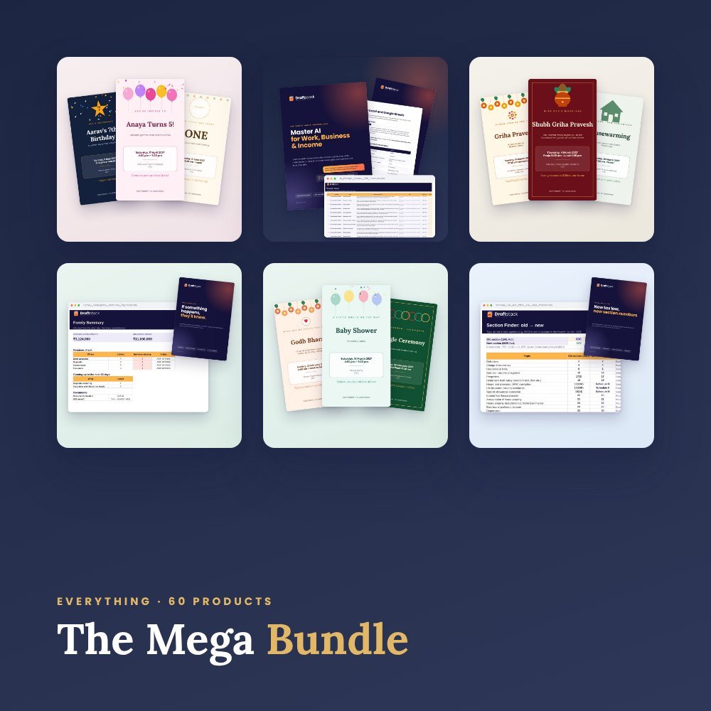Draftstack Mega Bundle: Everything – bundle preview