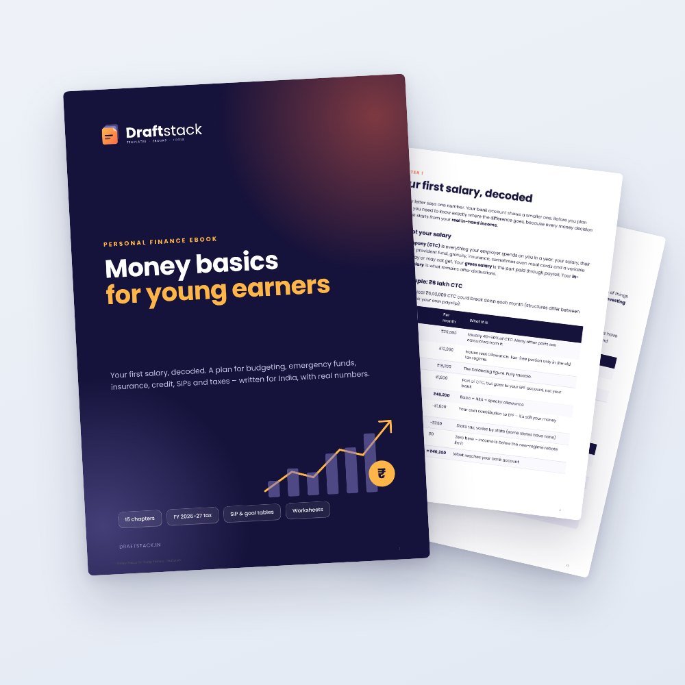 Money Basics for Young Earners: Personal Finance Ebook (India) – digital download preview