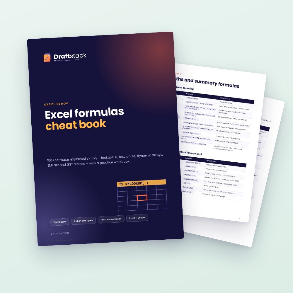 Excel Formulas Cheat Book + Practice Workbook (150+ Formulas) – ebook preview